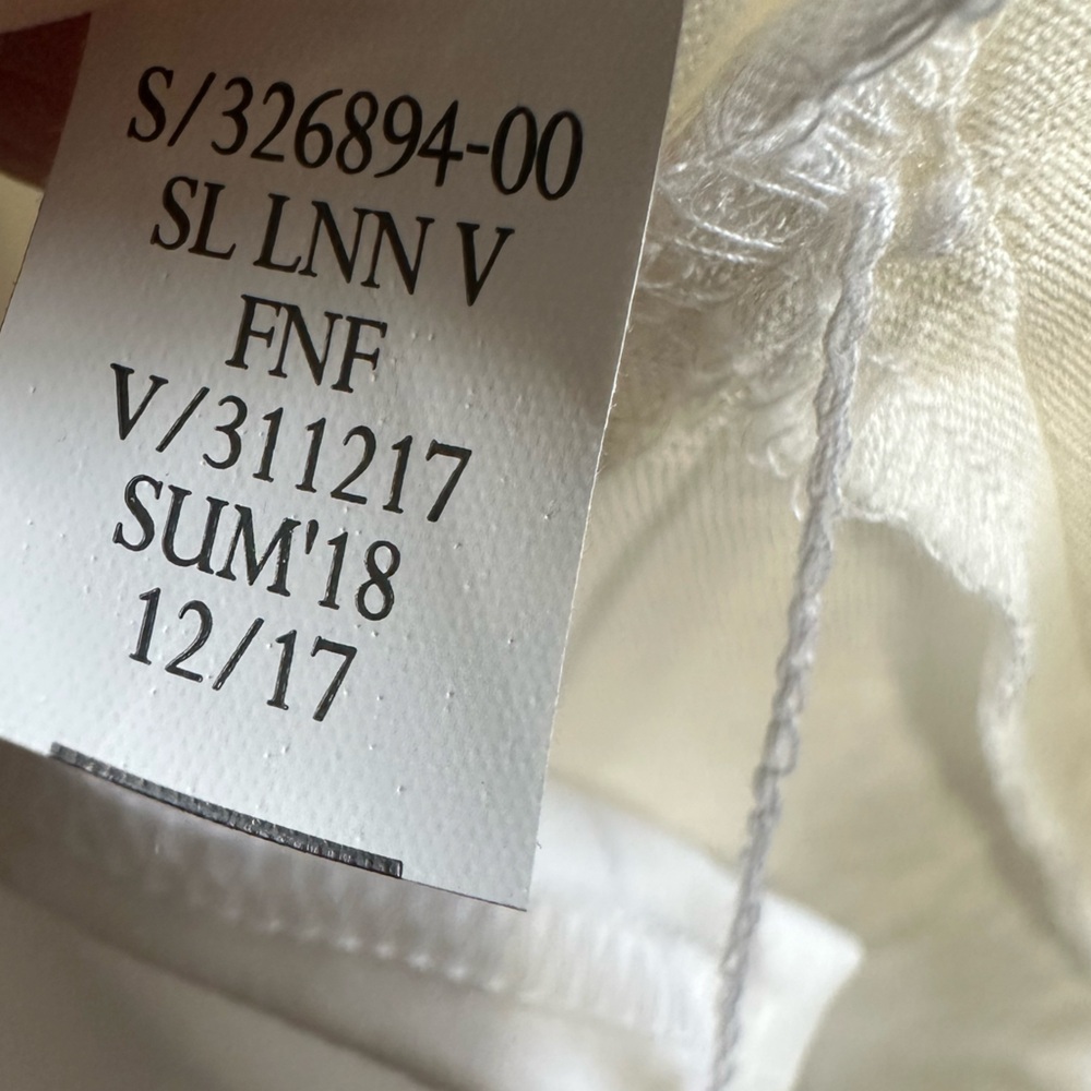 Banana Republic White Linen tie waist Dress - Picture 6 of 10